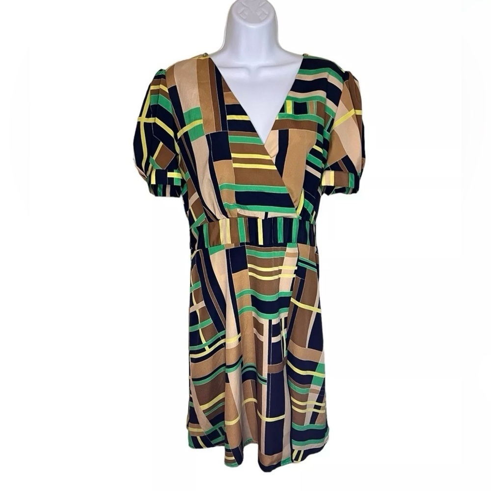 The Webster Miami for Target Dress Geometirc Cap Sleeve Retro Plus Size XL - Picture 1 of 4